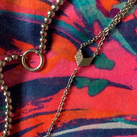 Fossil stainless steel bracelet set of 2 worn few times in good condition - Picture 4 of 6